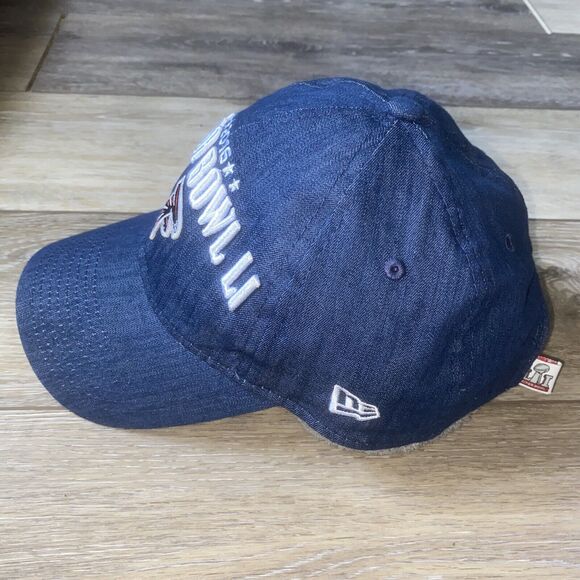 NFL Atlanta Falcons Women's Super Bowl LI 2016 New Era Hat Cap Denim Blue OSFA - Picture 7 of 12